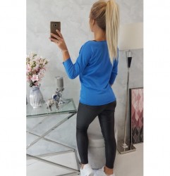 Tričko CASUAL MI8834 modré Univerzálna Modrá #5