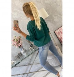 Tričko CASUAL MI8834 zelené Univerzálna Zelená #4