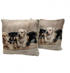 Vankúš zateplený Šteniatka 40x40 cm 40x40 cm Viacfarebná #4