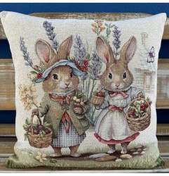 Veľkonočná gobelínová obliečka na vankúš 42x42 cm Eden 1344 VE Viacfarebná 42x42 cm