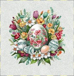Veľkonočná gobelínová obliečka na vankúš 42x42 cm Eden 1348 V2 Viacfarebná 42x42 cm #1