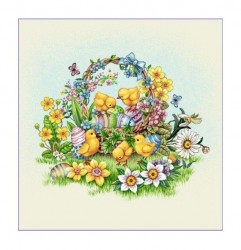 Veľkonočná gobelínová obliečka na vankúš 42x42 cm Lima 058 Viacfarebná 42x42 cm #1