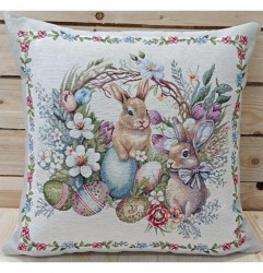 Veľkonočná gobelínová obliečka na vankúš 42x42 cm MIGD017 Viacfarebná 42x42 cm #4