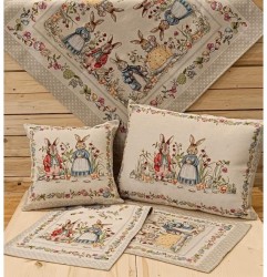 Veľkonočná gobelínová obliečka na vankúš 42x42 cm MIGD018 Viacfarebná 42x42 cm #2