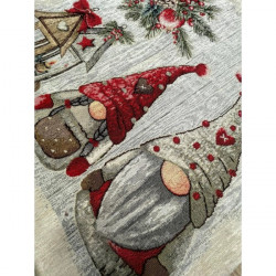 Vianočná gobelinová obliečka na vankúš Škriatkovia 42x42 cm Chenille IT020 Viacfarebná 42x42 cm #2