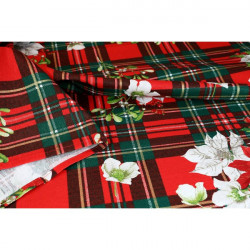 Vianočný bavlnený obrus 90x90 cm Made in Italy Červená 90 x 90 cm #2