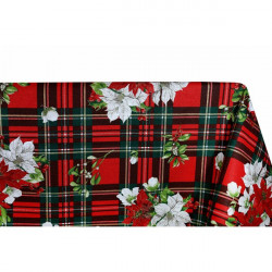 Vianočný bavlnený obrus 90x90 cm Made in Italy Červená 90 x 90 cm #3