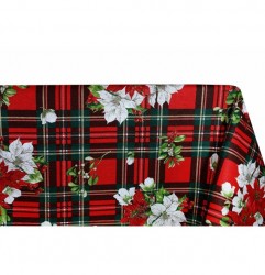 Vianočný bavlnený obrus 90x90 cm Made in Italy Červená 90 x 90 cm #4