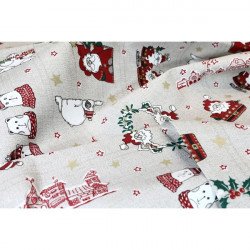 Vianočný obrus Medvedík béžový 90x90 cm Made in Italy Béžová 90x90 cm #3