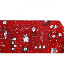 Vianočný obrus Medvedík červený 90x90 cm Made in Italy Červená 90 x 90 cm