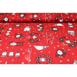 Vianočný obrus Medvedík červený 90x90 cm Made in Italy Červená 90 x 90 cm #3