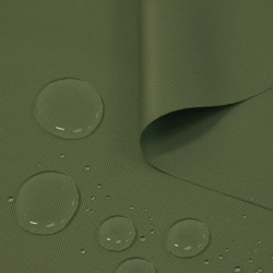 Vodeodolná látka khaki, šírka 160 cm Zelená
