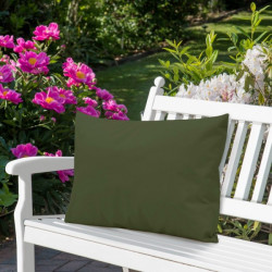 Záhradný vankúš vodeodolný 50x70 cm khaki Zelená 50 x 70 cm