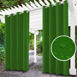 Záhradný záves do altánku na krúžkoch MIG143 zelený Zelená 155 x 240 cm