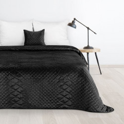Zamatový prehoz na posteľ Luiz3 čierny new Čierna 170x210 cm