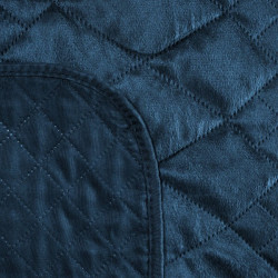 Zamatový prehoz na posteľ Luiz3 modrý new Modrá 170x210 cm #1