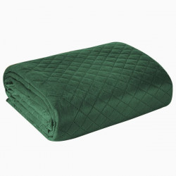 Zamatový prehoz na posteľ Luiz3 tmavozelený new Zelená 170x210 cm #3