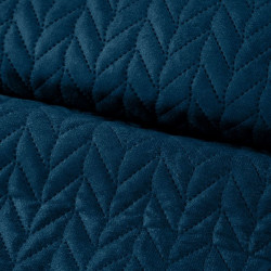 Zamatový prehoz na posteľ Luiz4 modrý new Modrá 200x220 cm #2