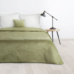 Zamatový prehoz na posteľ Luiz4 svetlozelený new Zelená 220x240 cm