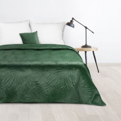 Zamatový prehoz na posteľ Luiz4 tmavozelený new Zelená 220x240 cm