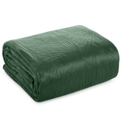 Zamatový prehoz na posteľ Luiz4 tmavozelený new Zelená 220x240 cm #3