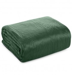 Zamatový prehoz na posteľ Luiz4 tmavozelený new Zelená 220x240 cm #3