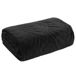 Zamatový prehoz na posteľ Luiz6 čierny new Čierna 170x210 cm #3