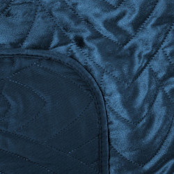 Zamatový prehoz na posteľ Luiz6 modrý new Modrá 220x240 cm #1