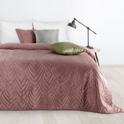 Zamatový prehoz na posteľ Luiz6 ružový new Ružová 170x210 cm