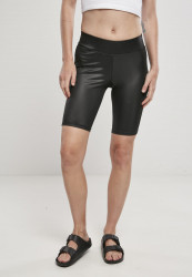 Dámske športové kraťasy Urban Classics Ladies Imitation Leather Cycle black