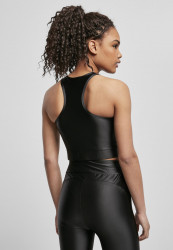 Dámsky top URBAN CLASSICS Ladies Cropped Shiny black Pohlavie: dámske, Size US: XS #2