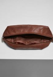Kozmetická taška Urban Classics Imitation Leather Cosmetic hnedá #4