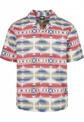 Pánska košeľa s krátkym rukávom URBAN CLASSICS Pattern Resort Shirt oldinka