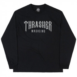 Pánske tričko Thrasher Low Low Logo čierne Farba: Čierna,