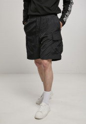 Pánske kraťase Urban Classics Nylon Cargo Shorts black