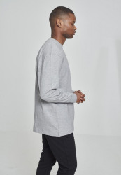 Pánske tričko URBAN CLASSICS Tall L/S šedé #3