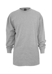 Pánske tričko URBAN CLASSICS Tall L/S šedé #4