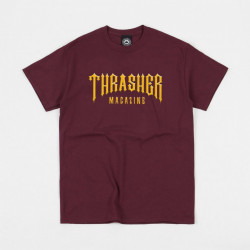 Pánske tričko Thrasher Low Low Logo bordové