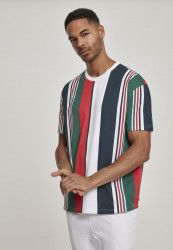 Pánske tričko URBAN CLASSICS Heavy Oversized Big AOP Stripe Tee wht/nvy