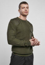 Pánsky sveter BRANDIT Military Sweater Farba: olive,