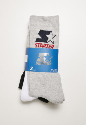 Ponožky Starter Crew Socks UNI Farba: heathergrey/black/white,