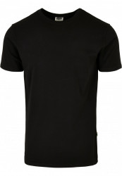 URBAN CLASSICS Pánske tričko Organic Fitted Strech čierne
