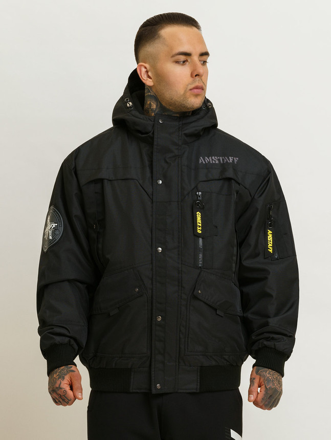 Pánska čierna zimná bunda Amstaff Conex 3 Farba: Čierna,