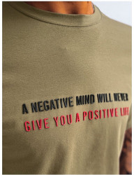 Kaki tričko a negative mind… W9401 #2