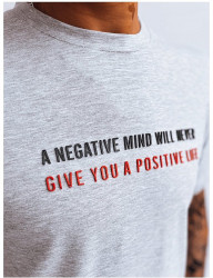 sivé tričko a negative mind… W9403 #2