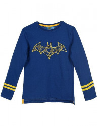 Batman tmavo modré chlapčenské tričko s dlhým rukávom Y0430