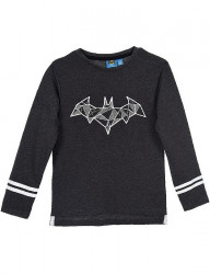 Batman tmavo sivé chlapčenské tričko s dlhým rukávom Y0434