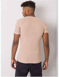 Béžové pánske pletené tričko Y6154 #1
