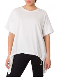 Biele dámske oversize tričko Y2081