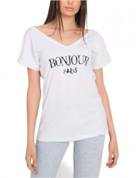 Biele dámske tričko bonjour Y6677